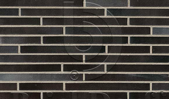 Кирпич облицовочный Клинкерный ригельный Langformat ABC 1002 Hamburg schwarz-blau-bunt glatt DF 365*115*52 мм