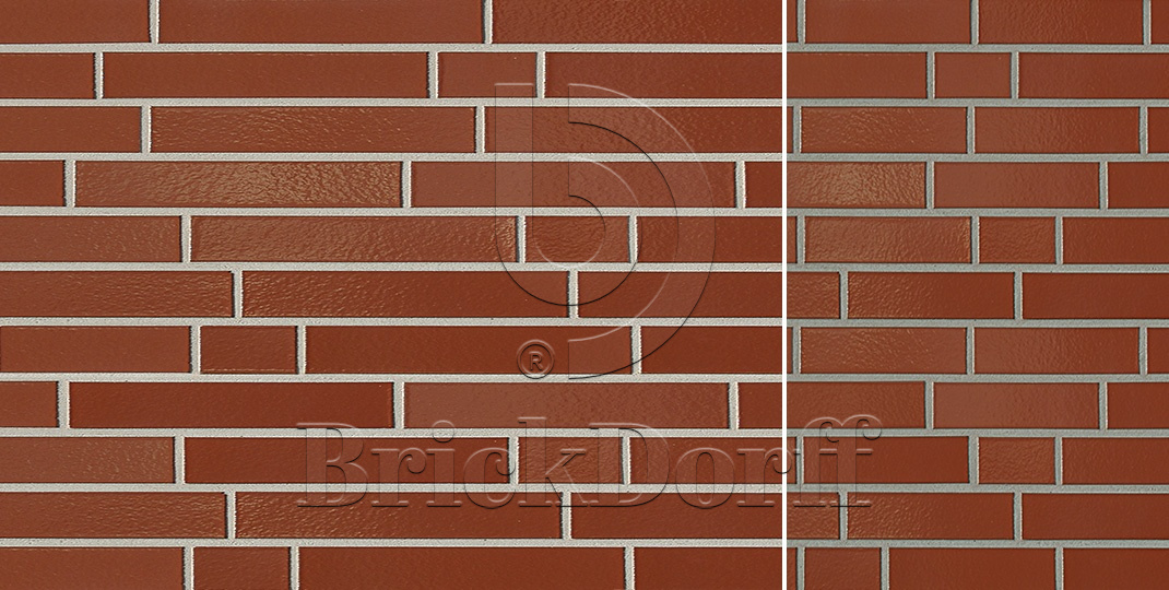 Фасадная Термопанель из Пенополиуретана ППУ 40 мм с Клинкерной Глазурованной плиткой Braun 370, 240*71*10 мм