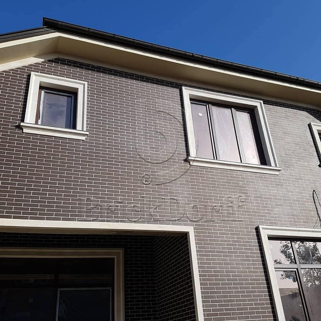 NATURAL BROWN DURO 245X66х7,4 мм Клинкерная фасадная плитка под кирпич облицовочная коричневая