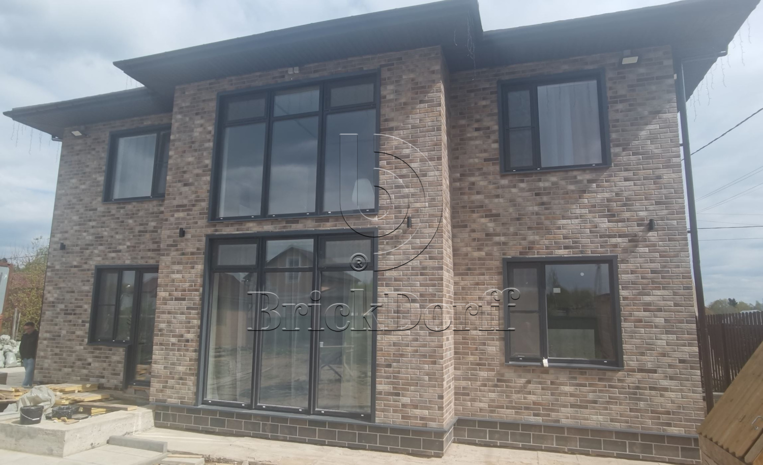 Loft Brick Pepper фасадная термопанель из пенополиуретана ППУ 65 мм