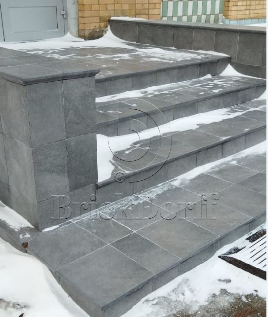 Клинкерная плитка Mattone Sabbia Grafit 300x300x11 – для улицы, террасы, крыльца, лестницы, морозостойкая