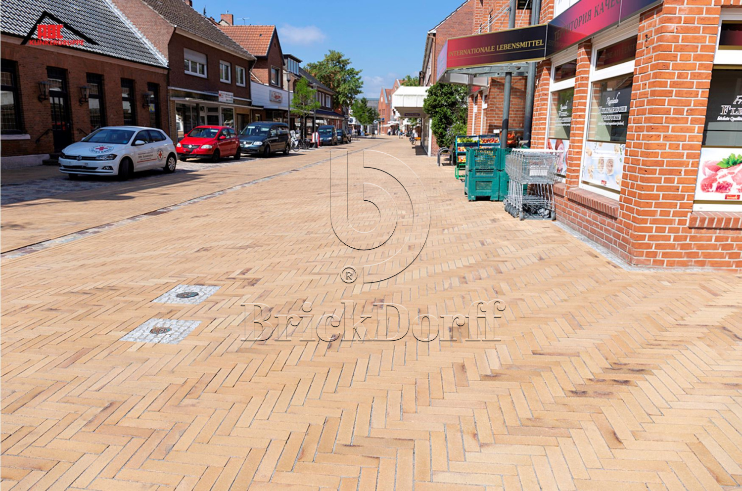 Тротуарная плитка / брусчатка Клинкерная ABC Antik gelb kohlebrand (Антик гелб кохлебранд), 200*100*52 мм