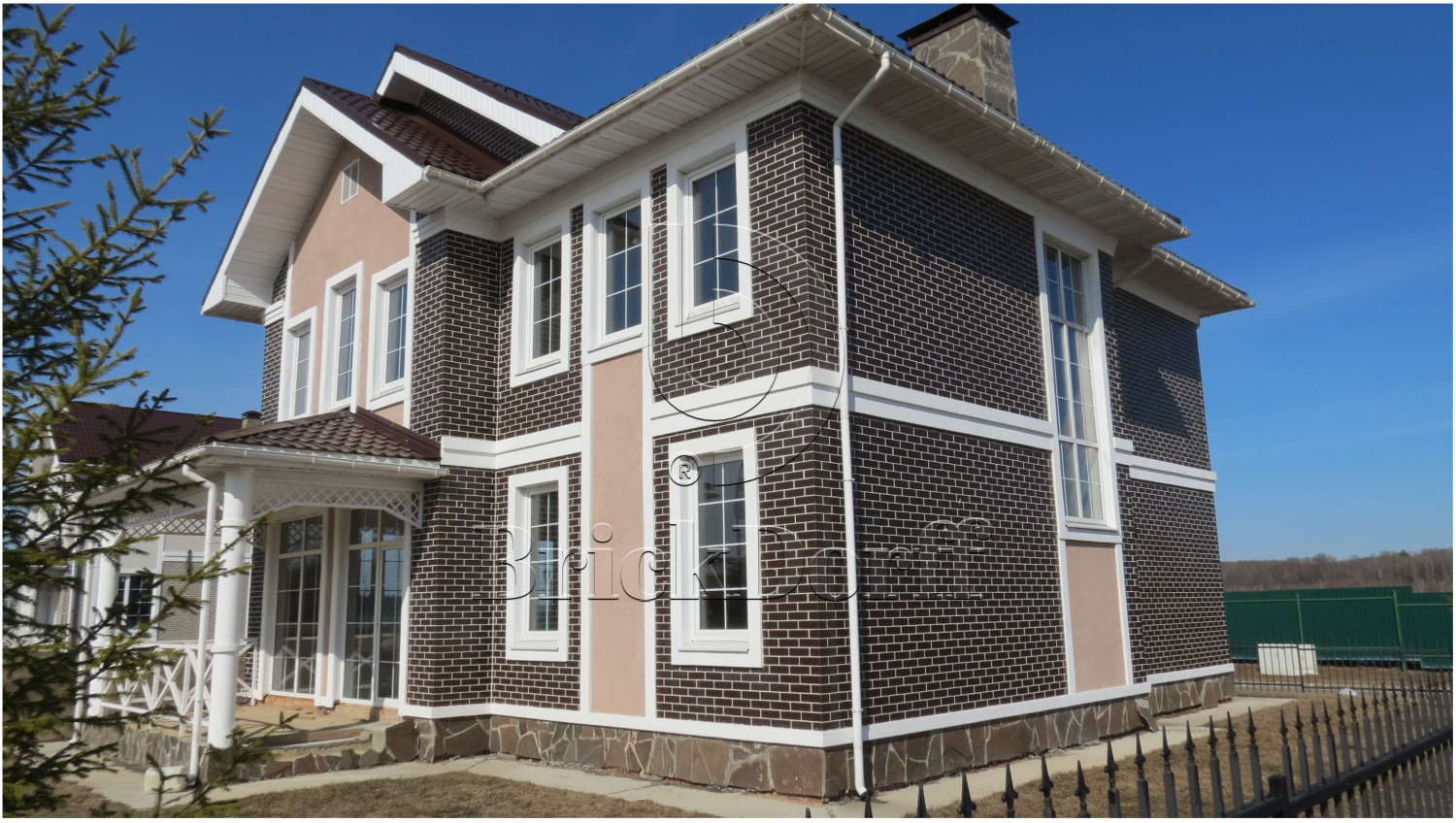 Фасадная Термопанель из пенополистирола ППС 60 мм с клинкерной плиткой Antik Mangan 240*71*8 мм