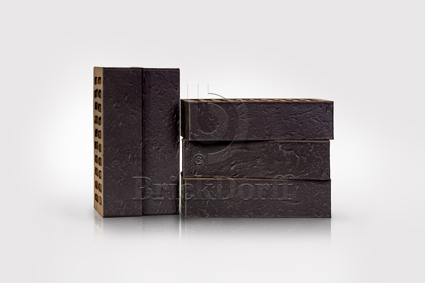 КГ Black Premium 1НФ 250*120*65 черный кирпич лицевой облицовочный керамический пустотелый