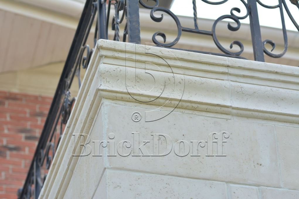 Фасадная облицовочная декоративная плитка травертин-касса 01