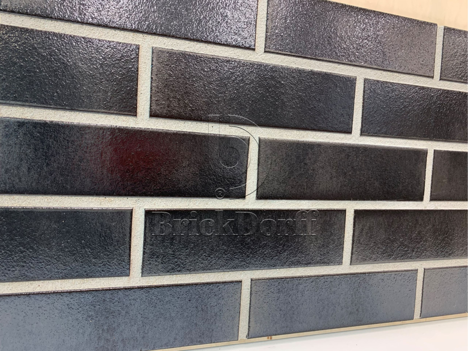 Silberschwarz glatt 240*71*10 мм, Клинкерная фасадная плитка облицовочная под кирпич Черный ABCklinker