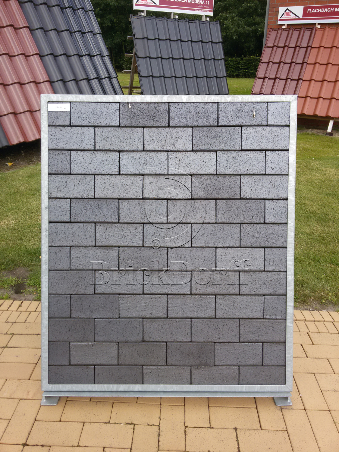 Тротуарная плитка / брусчатка Клинкерная ABC Berlin blau-anthrazit (Берлин блау-антхразит), 200*100*45 мм