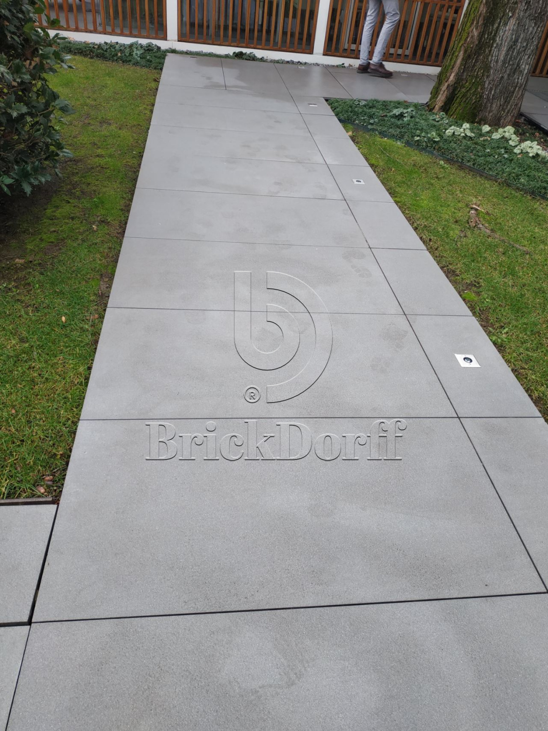 Тротуарная плитка Серая. Cliff Grigio 60 LASTRA 20mm / Клиф Гриджио 60 Ластра 20 мм 600х600х20мм