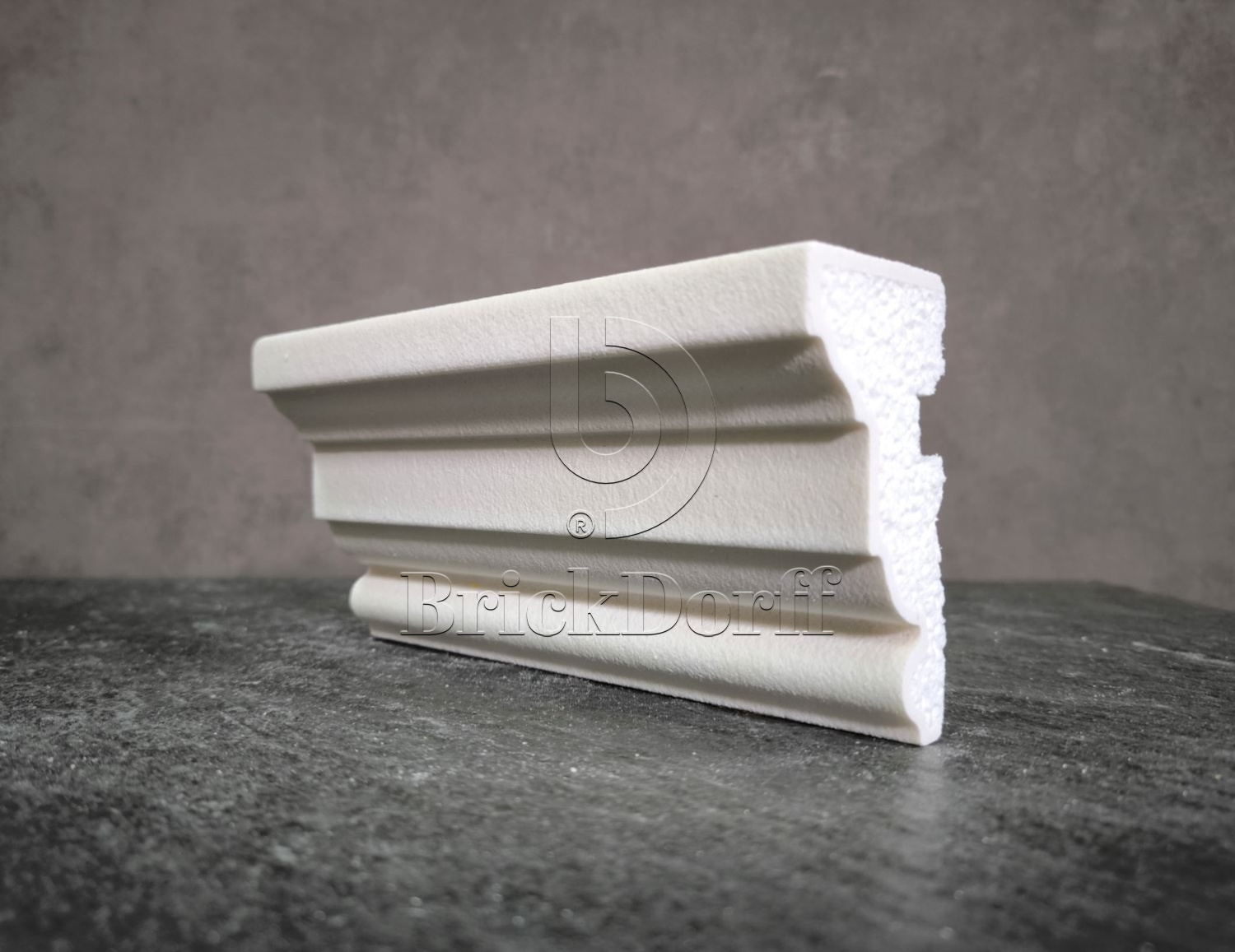 Молдинг для фасада - лепнина, декор из пенополистирола МВ-95/1 95*50*2000 мм