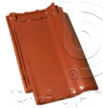 Керамическая черепица рядовая Roben Piemont каштан глянцевый ангоб