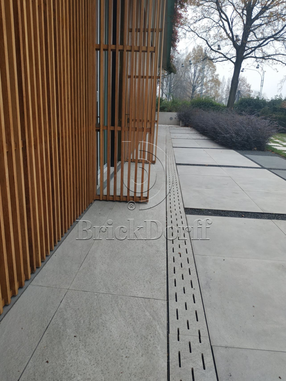 Тротуарная плитка Серая. Cliff Grigio 60 LASTRA 20mm / Клиф Гриджио 60 Ластра 20 мм 600х600х20мм