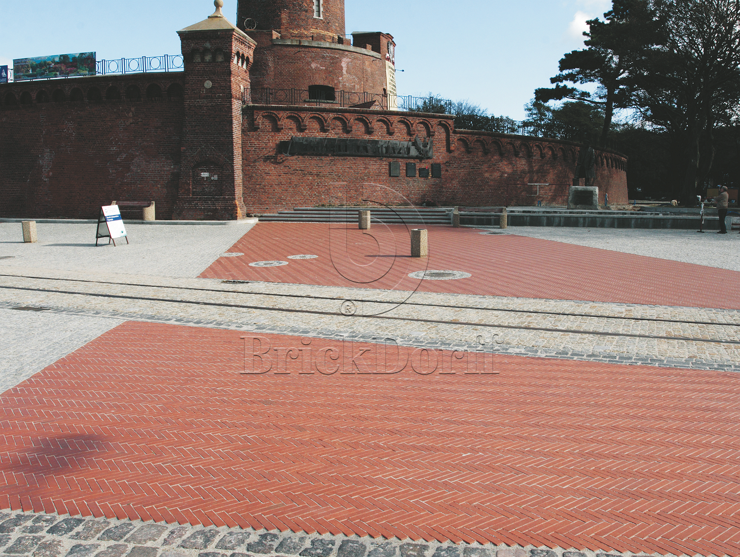 Тротуарная плитка / брусчатка Клинкерная красная LHL klinker  KAHARI 200*100*52 мм