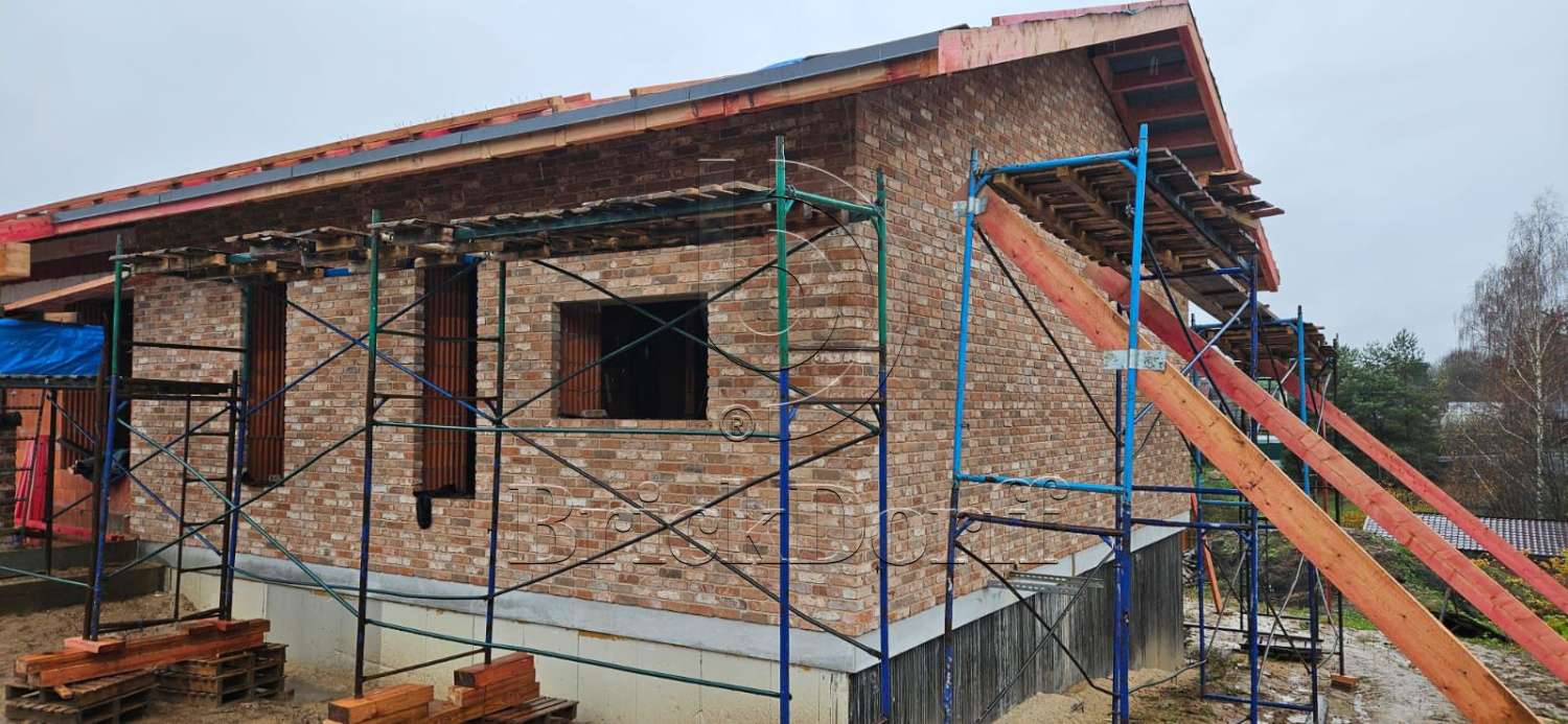 Галтованный итальянский кирпич ручной формовки Antic Line Virginia 215*50*65 мм S.Anselmo