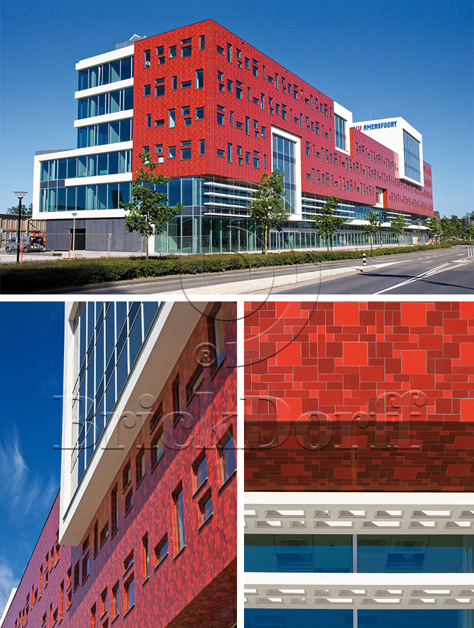 Фасадная Термопанель из пенополистирола ППС 60 мм с Клинкерной Глазурованной плиткой Rot 330, 240*71*10 мм