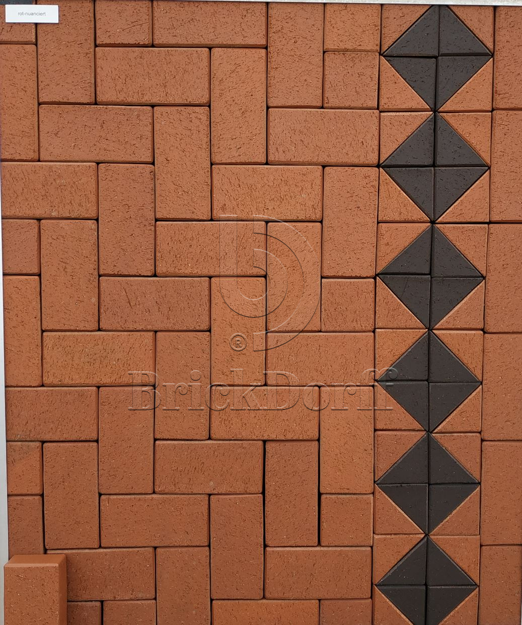 Тротуарная плитка / брусчатка Клинкерная ABC Rot-nuanciert (Рот-нуанкиерт), 200*100*40 мм