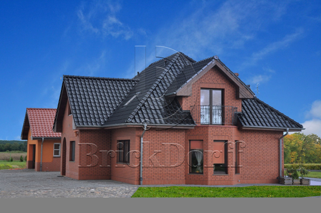 Керамическая черепица рядовая Roben MONZAplus черно-коричневый глазурь