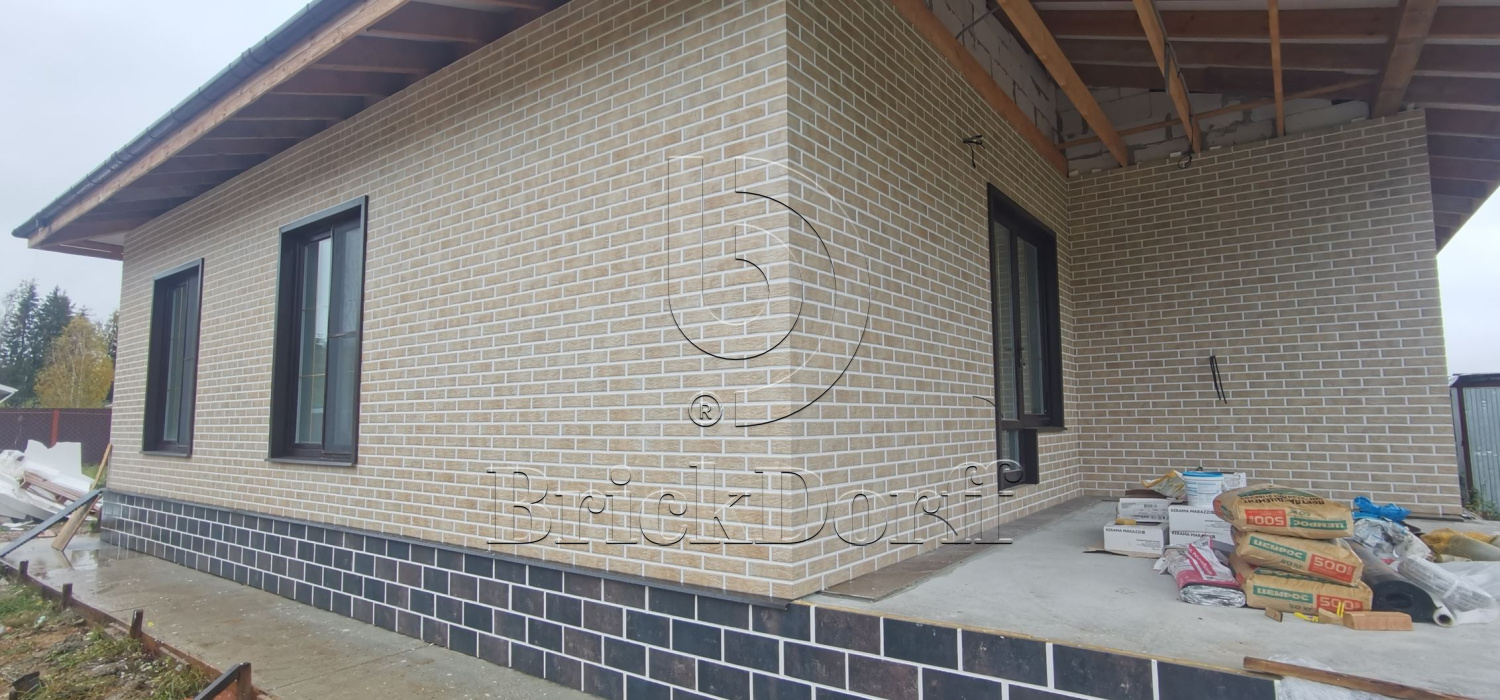 Loft Brick Salt фасадная термопанель из пенополиуретана ППУ 65 мм