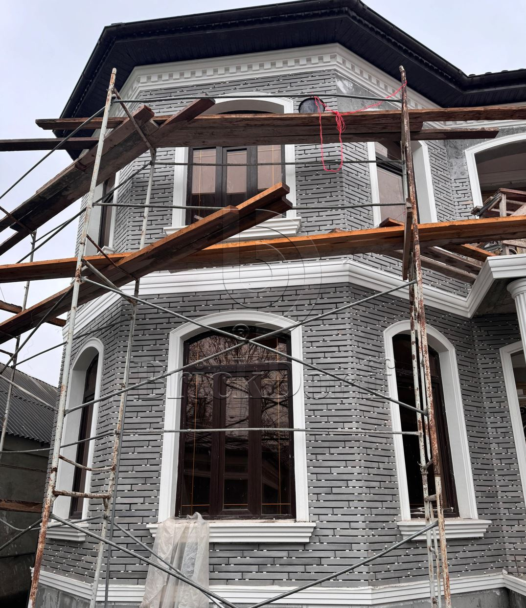 Фасадная ригельная плитка под клинкер Life Brick Лонг 202, 430*52*15 мм