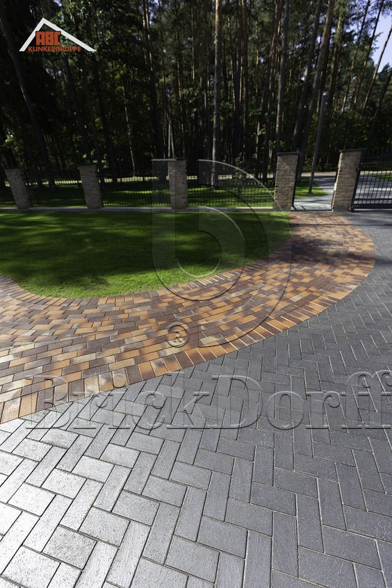 Тротуарная плитка клинкерная ABC Lederfarben black (Ледерфарбен блакк) 200*100*20 мм