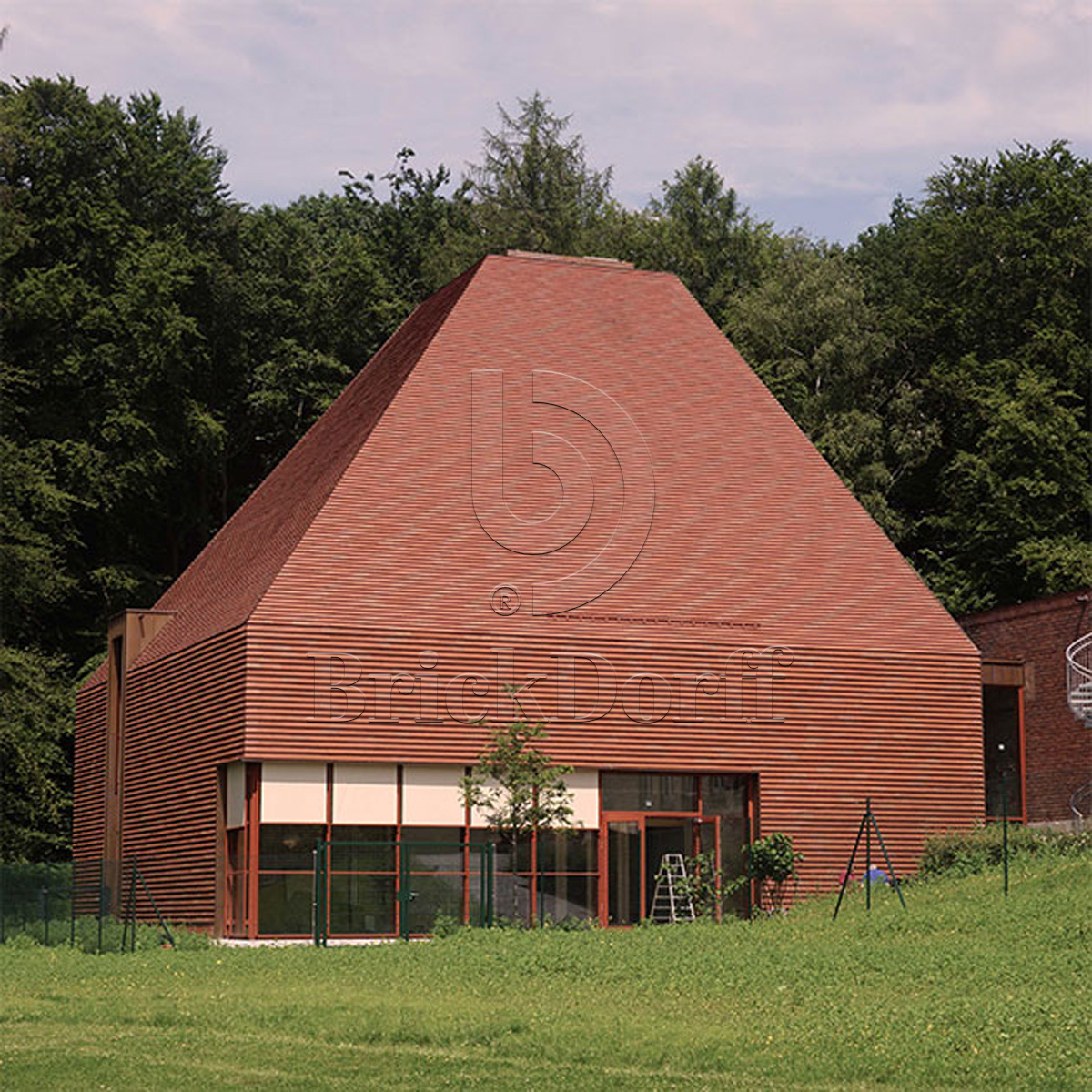 NORDIC Rot schwarz-besandet 365x250x30x14, ABC Клинкерная плитка для навесного вент Фасада и Кровли