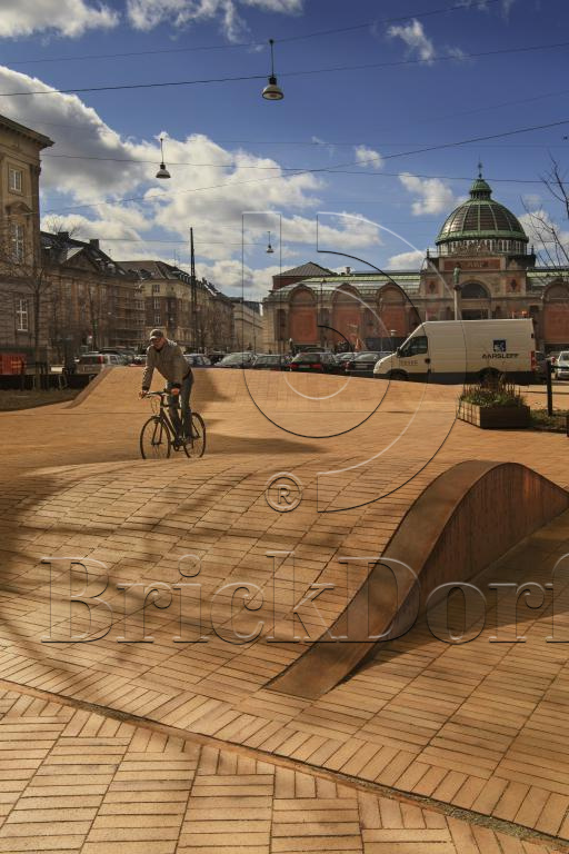 Тротуарная плитка / брусчатка Клинкерная ABC Antik gelb kohlebrand (Антик гелб кохлебранд), 200*100*52 мм