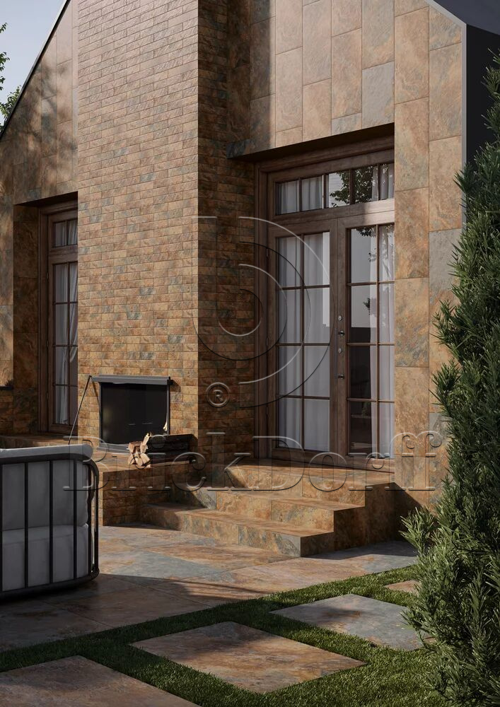 Клинкерная плитка Ardis Rust 600x300x8,5 мм – для улицы, террасы, крыльца, лестницы, морозостойкая