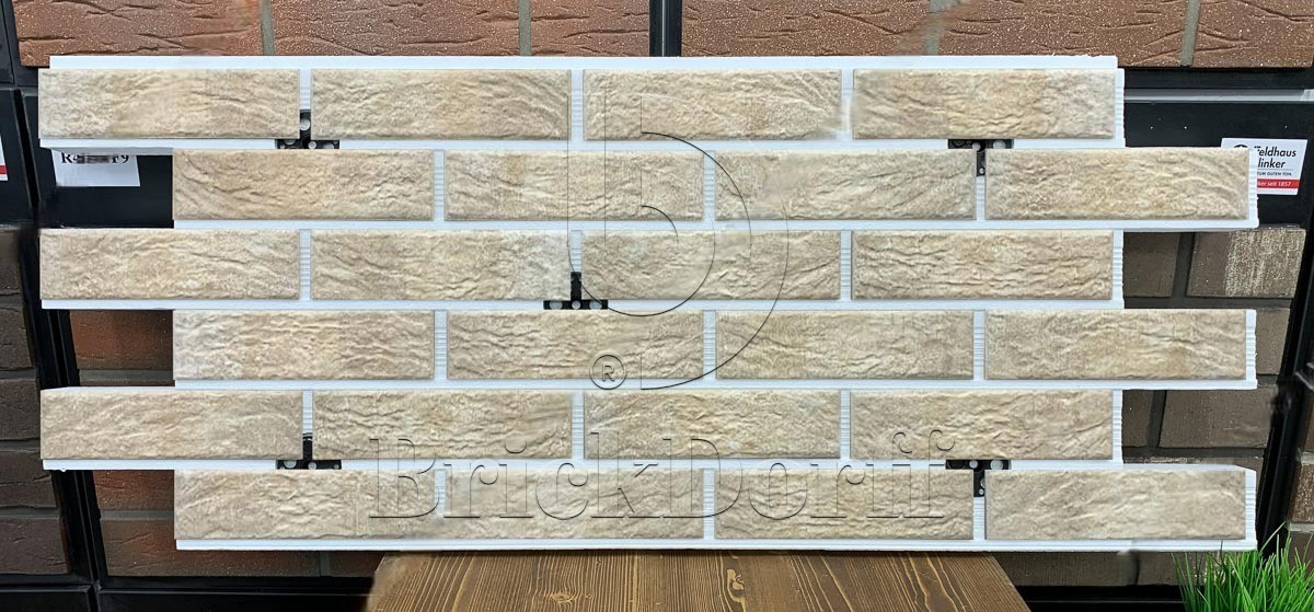 Loft Brick Salt фасадная термопанель из пенополистирола ППС 60 мм с клинкерной плиткой