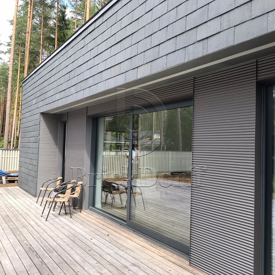 Плитка из натурального камня, Сланец фасадный 320*220*5/7 мм