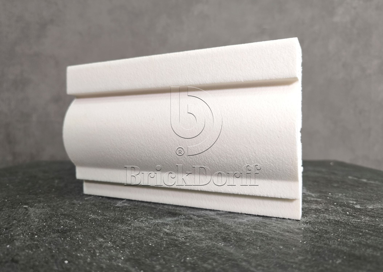 Молдинг для фасада - лепнина, декор из пенополистирола МВ-120/4 (МС-115) 120*40*2000 мм