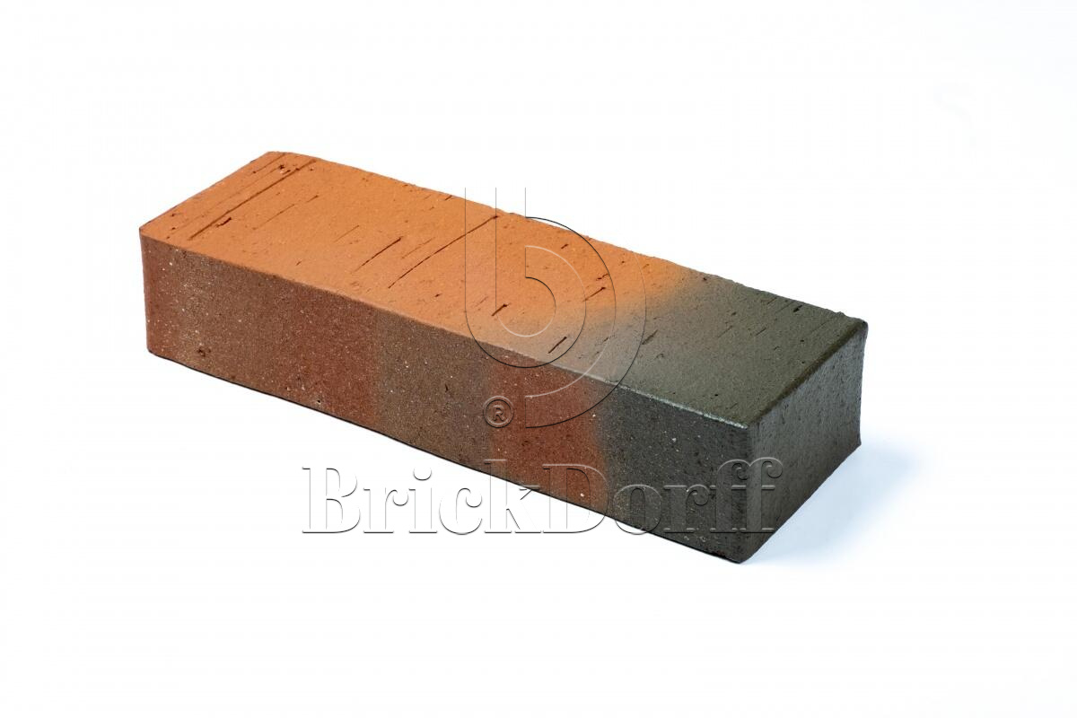 Регенсбург флэш, красная ригельная тротуарная плитка/брусчатка клинкерная 250*80*52 мм, пятый элемент