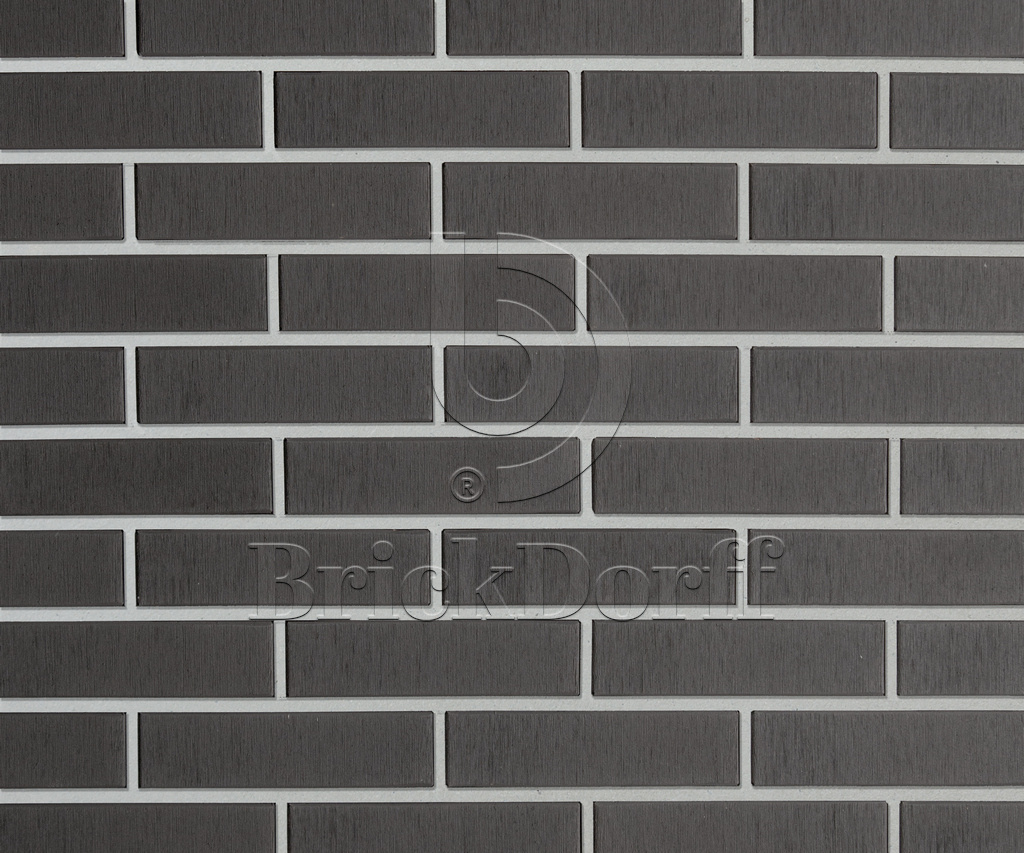 Кирпич клинкерный облицовочный темно-серый, Lode SATURN (штрих) штриховая, 250*85*65 мм