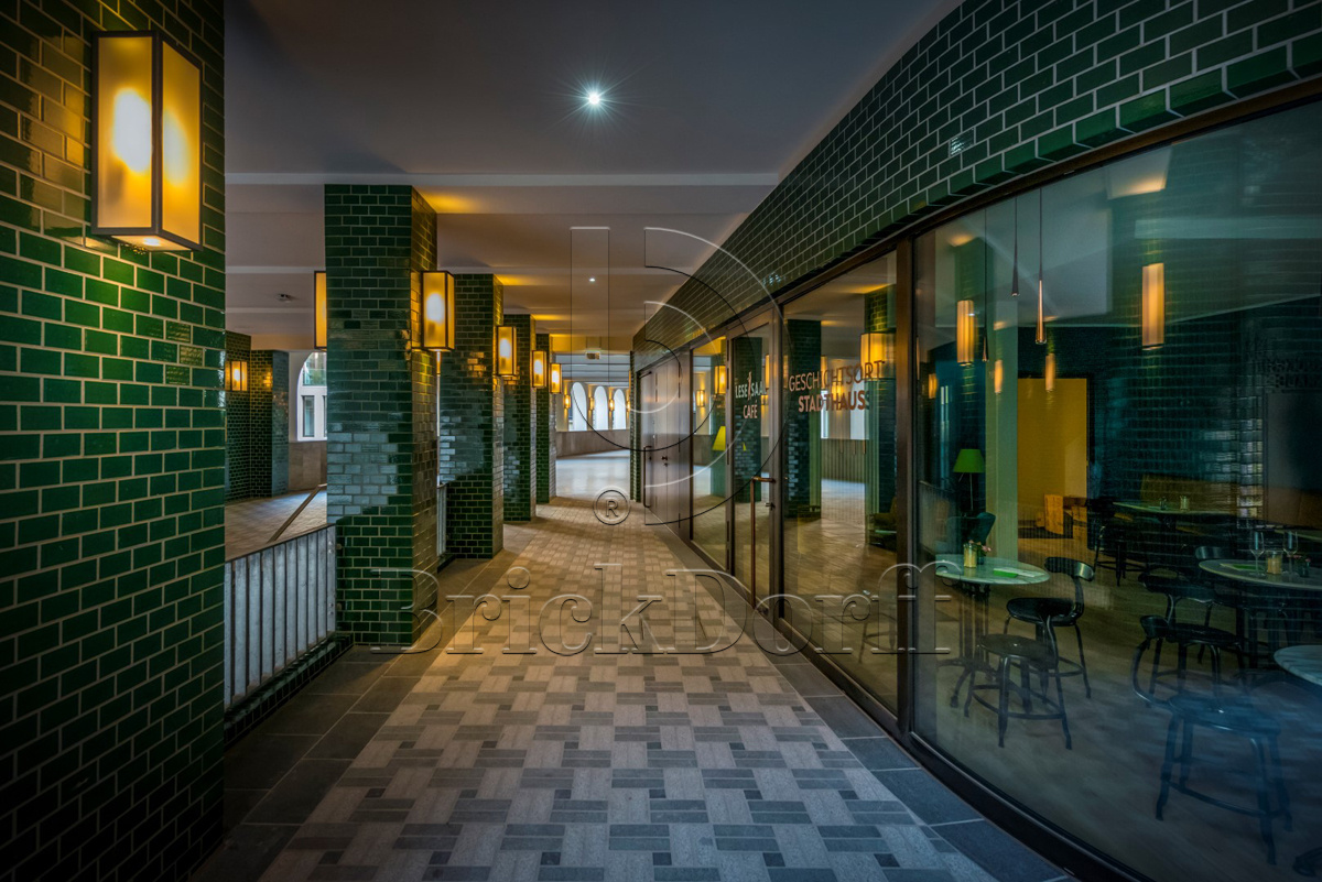 PRO-18-8 Глазурованная клинкерная фасадная плитка под кирпич ral 6028 122x69x10 мм