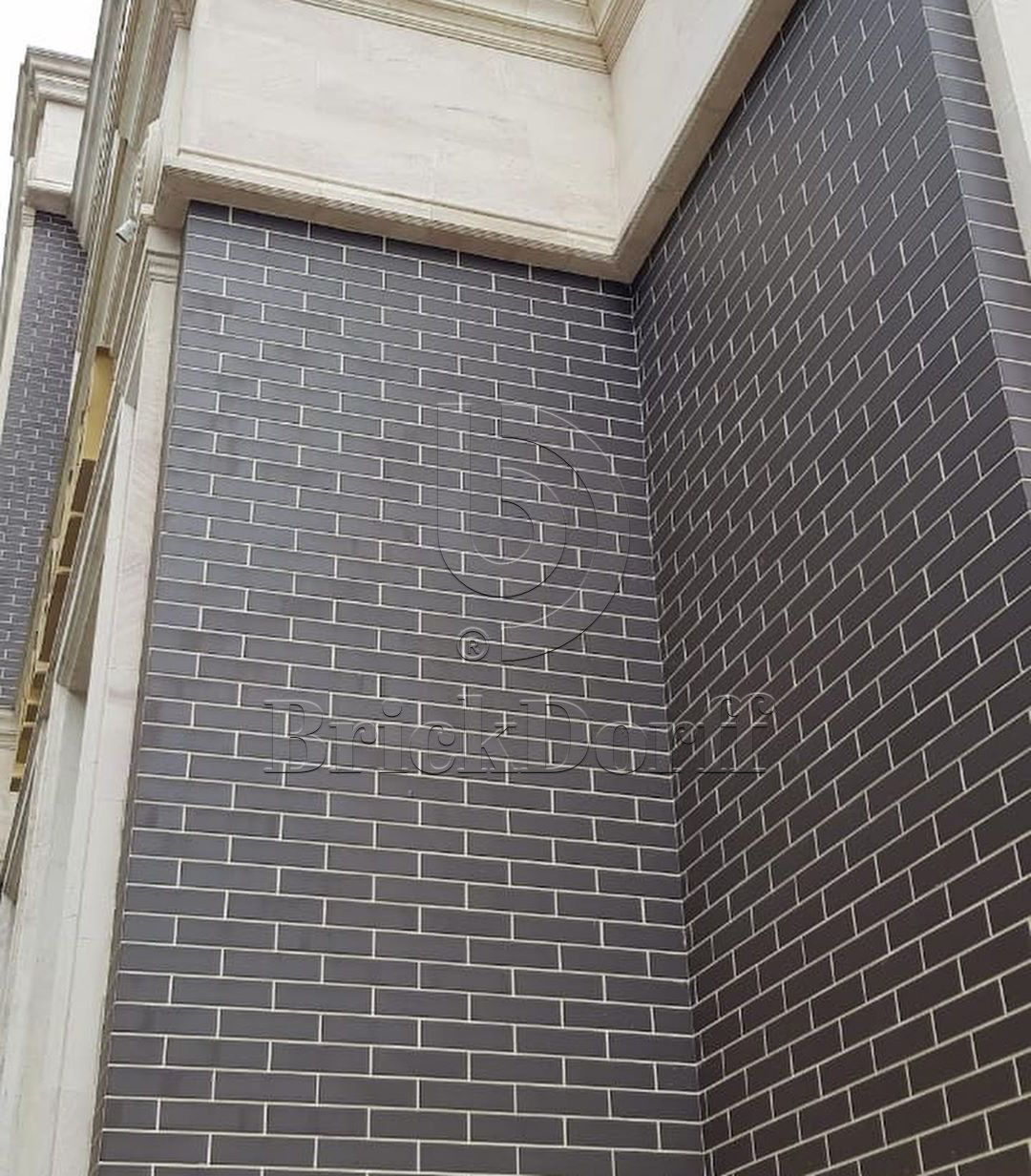 NATURAL BROWN DURO 245X66х7,4 мм Клинкерная фасадная плитка под кирпич облицовочная коричневая