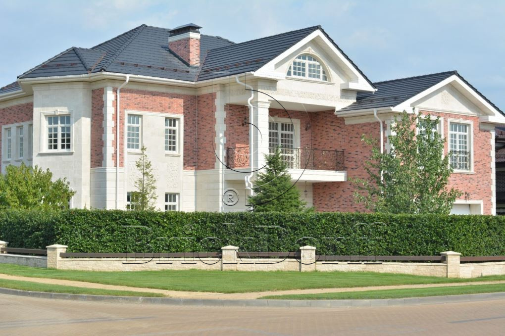 Фасадная облицовочная декоративная плитка травертин-касса 01