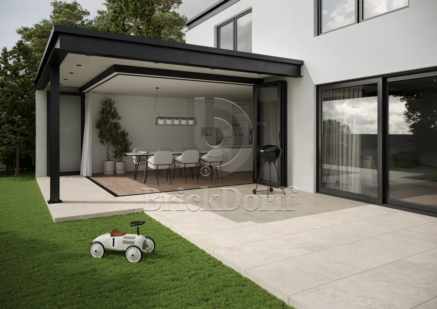 Authority Beige Gres 595*1195*20 мм тротуарная плитка уличная, противоскользящая, керамогранитная Paradyz