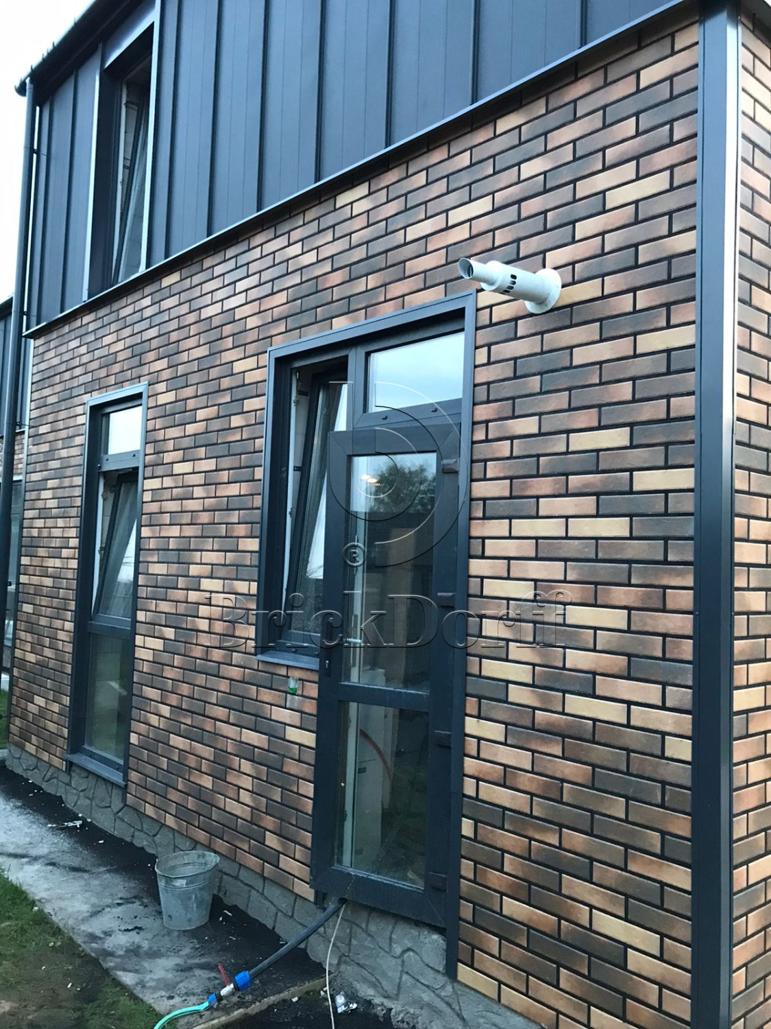 Retro Brick Curry фасадная термопанель из пенополистирола ППС 60 мм с клинкерной плиткой