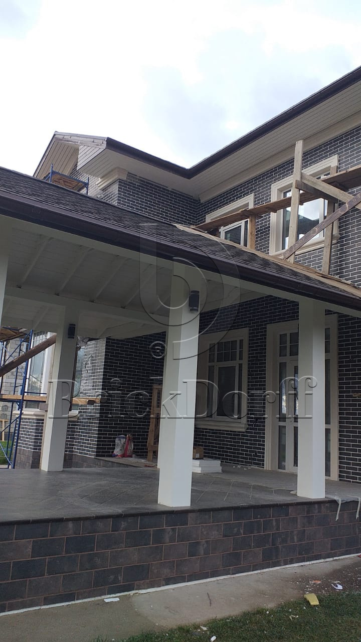 Клинкерная плитка Scandiano Brown 300X148х7 мм морозостойкая фасадная и цокольная плитка