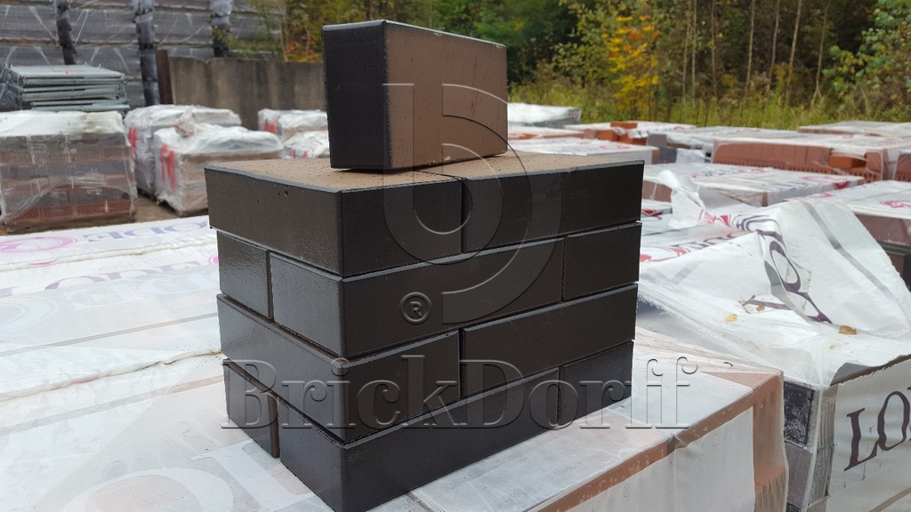 12.861100L Печной Lode KRYPTON гладкий, 250*120*65 мм, Печной Полнотелый Кирпич керамический черный