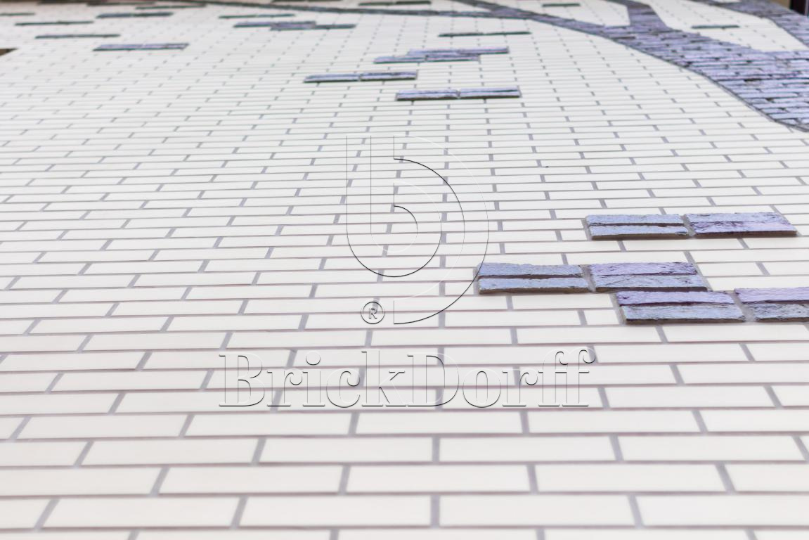 Клинкерная фасадная плитка облицовочная под кирпич Stroeher (Штроер) Keravette Chromatic 140 weiss гладкая NF11, 240*71*11 мм