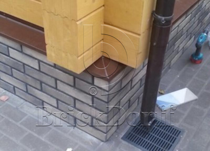 Фасадная и Интерьерная клинкерная плитка под кирпич Cerrad Elewacja Retro brick pepper 245*65*8 мм