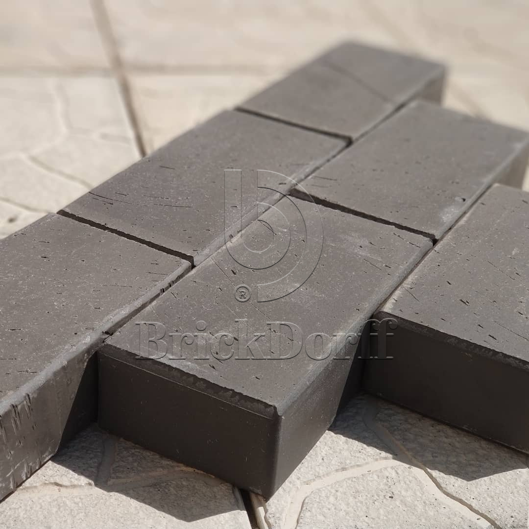 Тротуарная плитка / брусчатка Клинкерная черная LHL klinker TYBET 200*100*51 мм