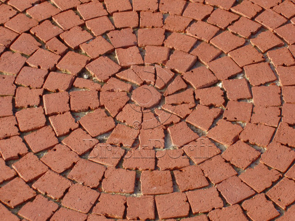 Тротуарная плитка / брусчатка Клинкерная ABC Rot-nuanciert (Рот-нуанкиерт), делится на 8 частей 240*118/60*60*52 мм