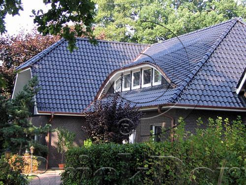 Керамическая черепица рядовая Roben Limburg черный матовая глазурь