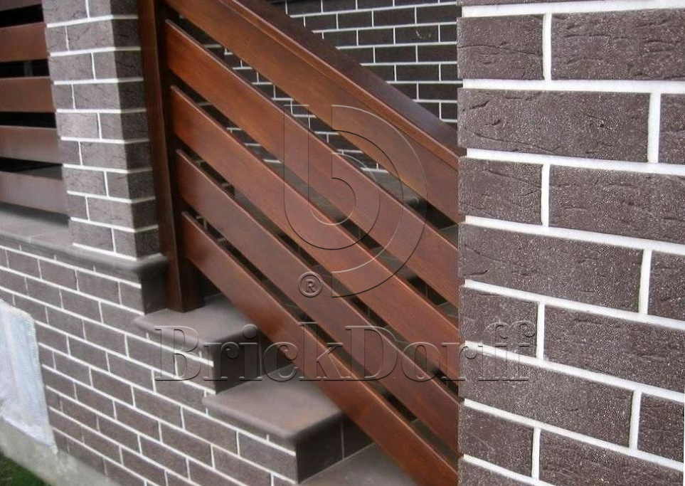 Клинкерная фасадная плитка облицовочная под кирпич Stroeher (Штроер) Keraprotect 429 aardenburg рельефная NF11, 240*71*11 мм