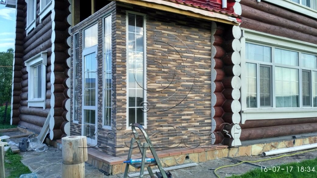 RIEGEL 50 451-gold-braun, 490*40*14мм Stroeher Клинкерная фасадная плитка под кирпич ригельная Langformat