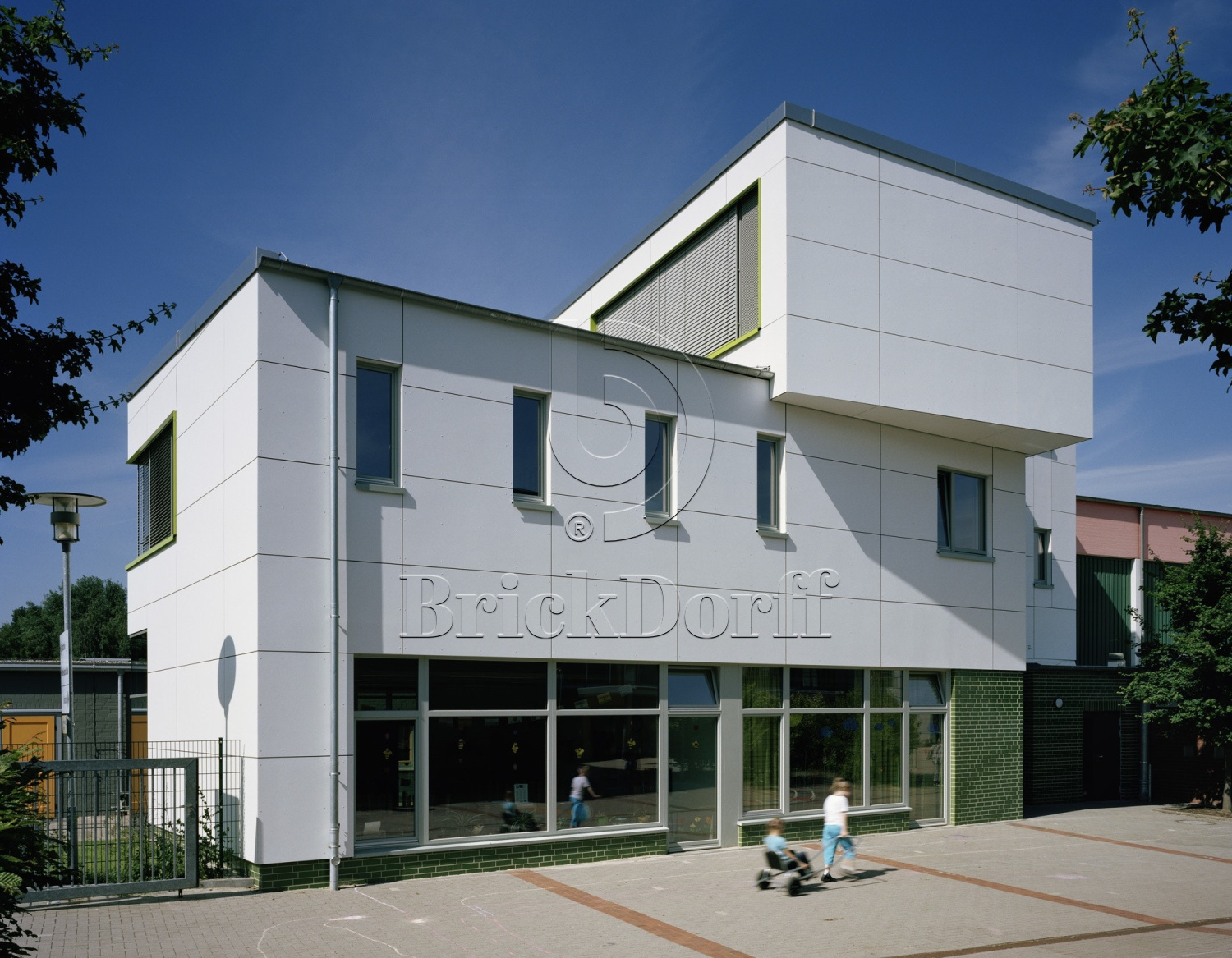 Глазурованная клинкерная фасадная плитка облицовочная под кирпич ABC Gruen 360 зеленая, 240*52*10 мм