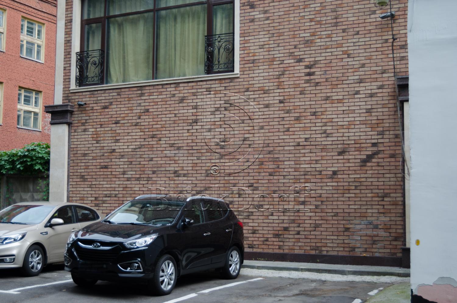 Клинкерная фасадная плитка облицовочная под кирпич Stroeher (Штроер) Zeitlos 357 backstein рельефная, 400*35*14 мм