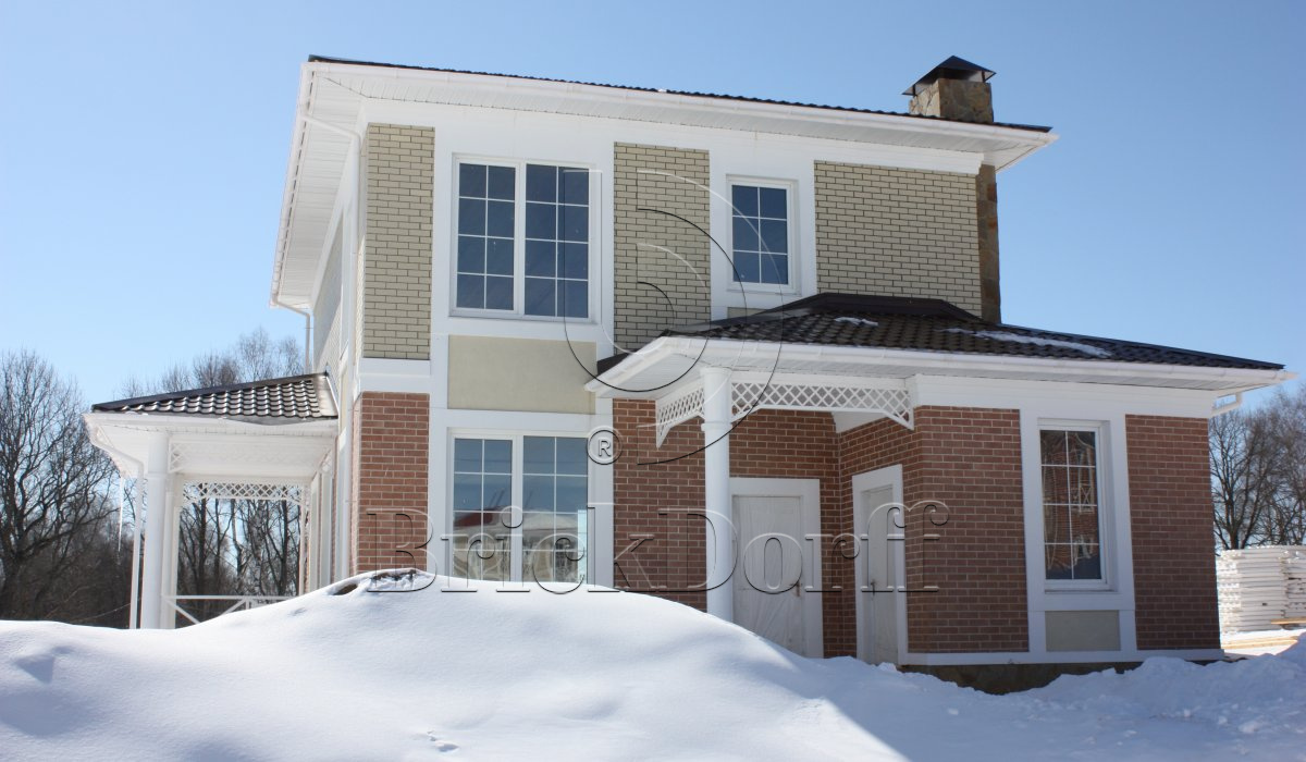 Фасадная Термопанель из пенополистирола ППС 60 мм с клинкерной плиткой Antik Kupfer 240*71*8 мм