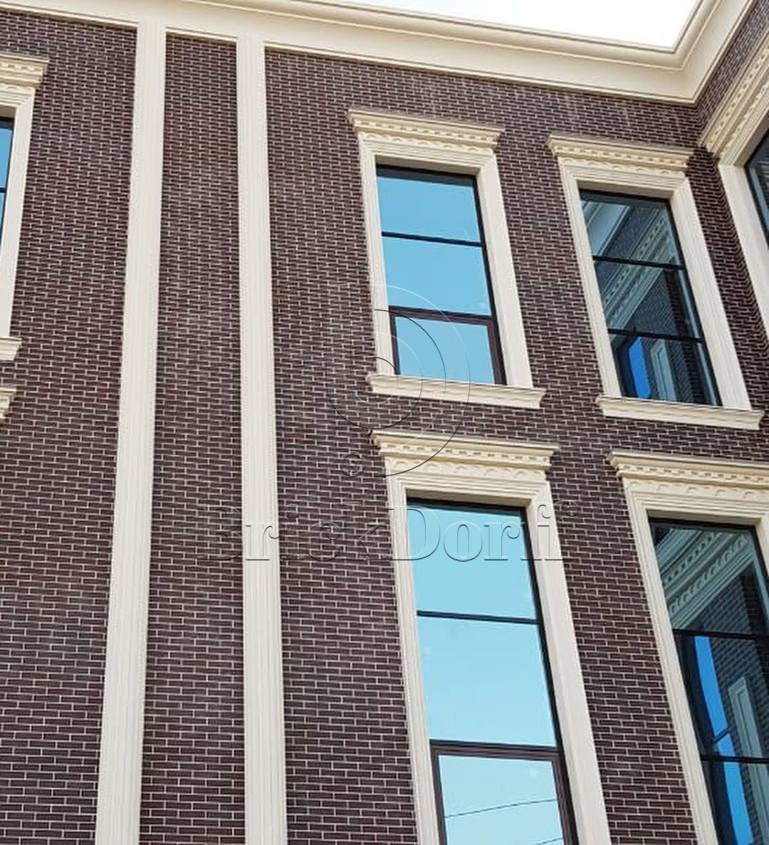 NATURAL BROWN DURO 245X66х7,4 мм Клинкерная фасадная плитка под кирпич облицовочная коричневая