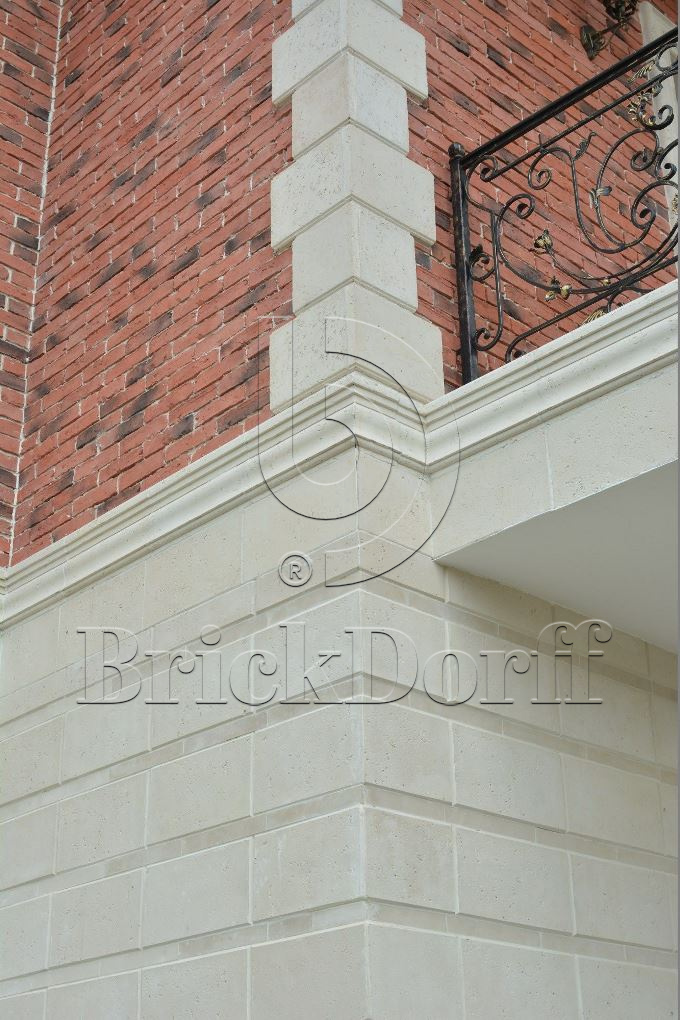 Фасадная облицовочная декоративная плитка травертин-касса 01